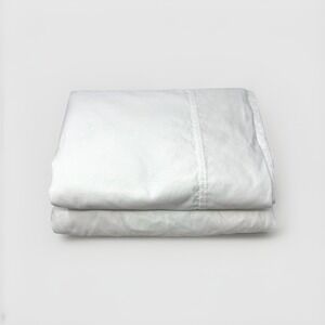 Divatex Sheet SET Full/Double Flat & Fitted White 100% Supima Cotton Luxury